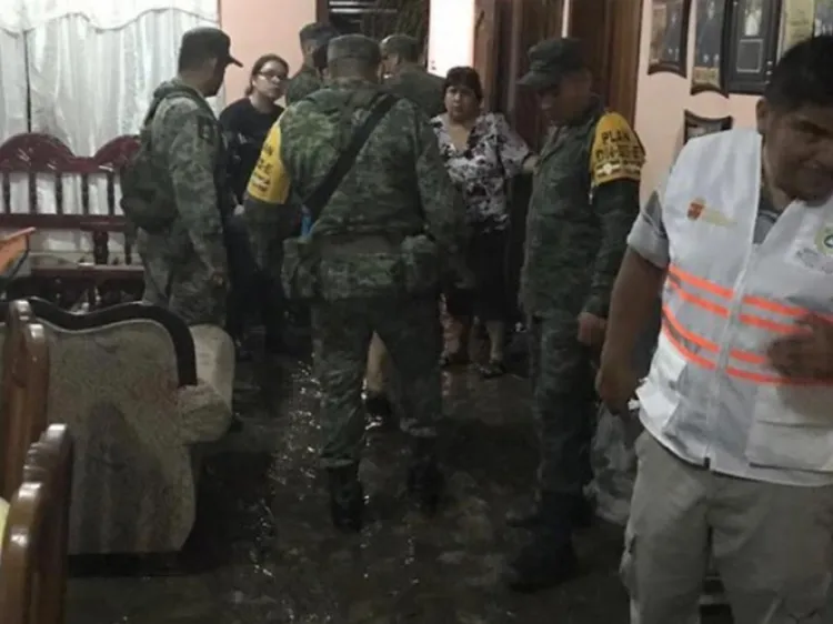 Dañanadas, 100 viviendas en Chiapas por lluvias