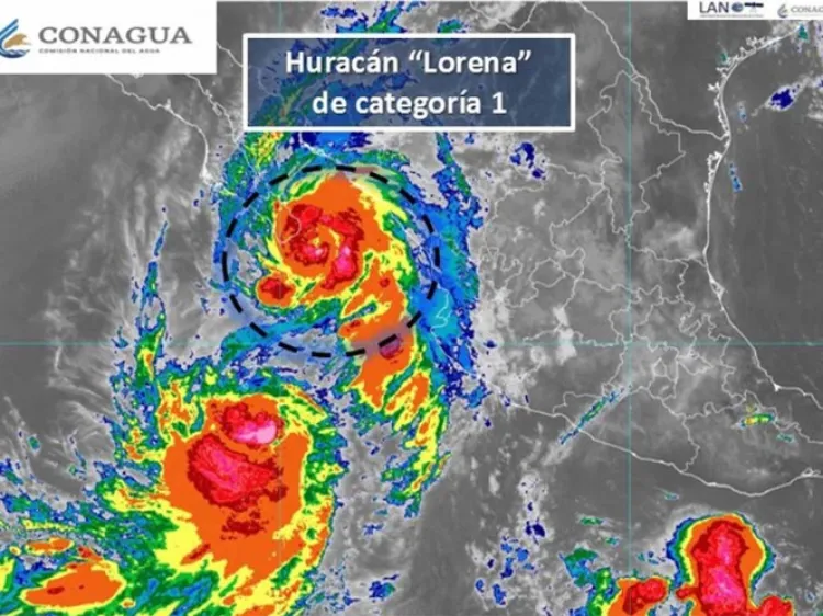 ‘Lorena’ toma fuerza y se convierte en huracán categoría 1