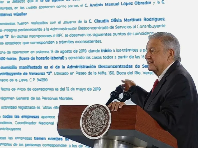 Niega López Obrador ser ‘socio’ de 26 empresas en Veracruz