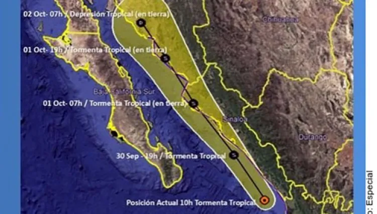 Suspenden vuelos a Mazatlán por ‘Narda’