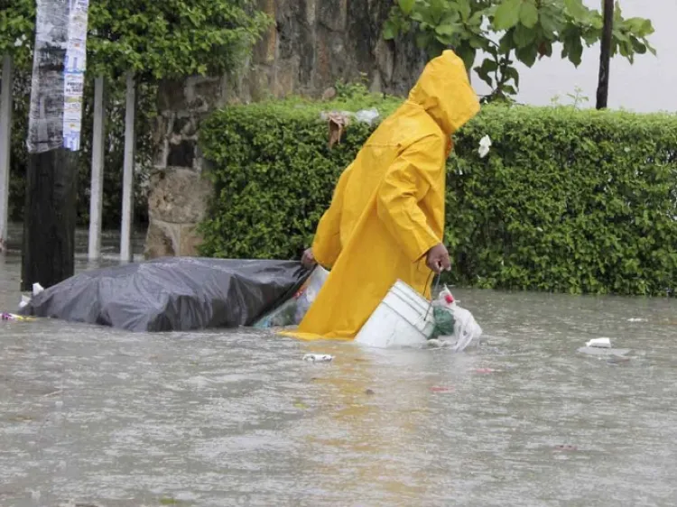 Siete estados tendrán lluvias de muy fuertes a intensas