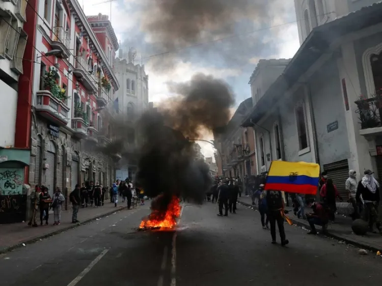 Reportan muerte de indígena en protesta en Ecuador