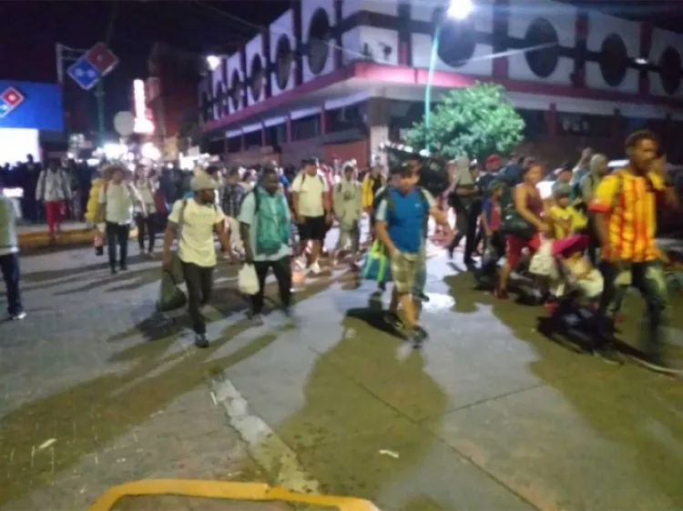 Sale caravana de Tapachula, busca llegar a EU