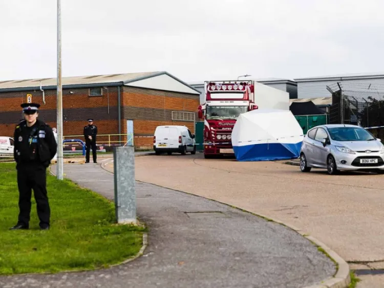 Frigorífico hallado con 39 chinos muertos provenía de Bélgica