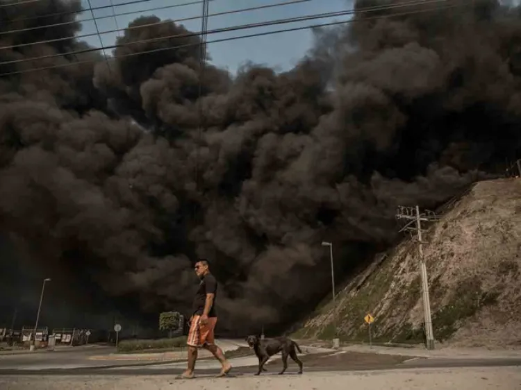 Por incendios, mantiene suspensión de clases en Tijuana, Tecate y Rosarito