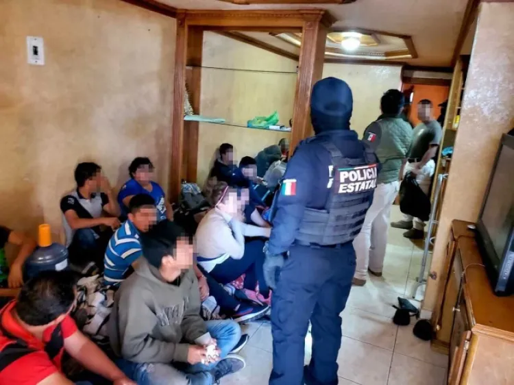 Rescatan a 21 migrantes en casa de seguridad en Tamaulipas