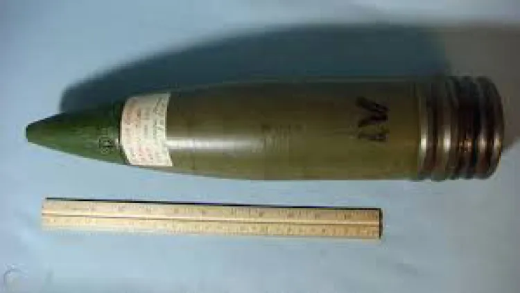 Encuentran artillería militar cerca de la Línea 