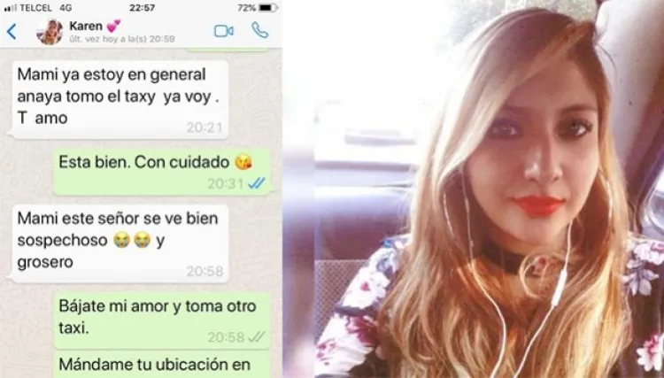 ‘Mami este señor se ve sospechoso’, dijo Karen antes de desaparecer