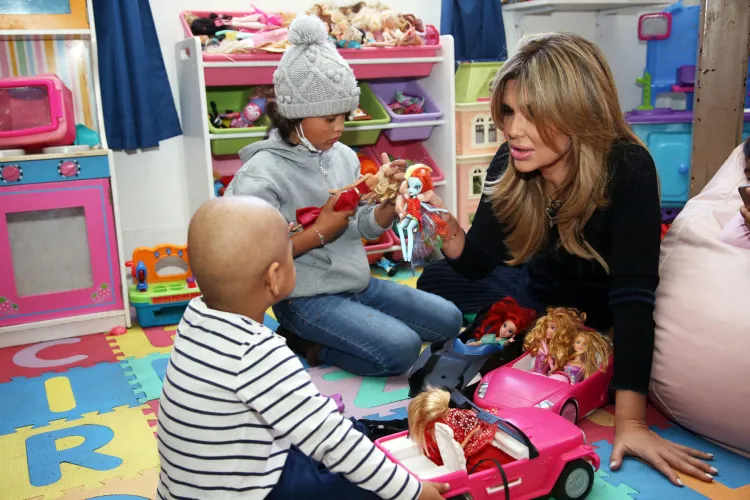 Visita a niños con cáncer