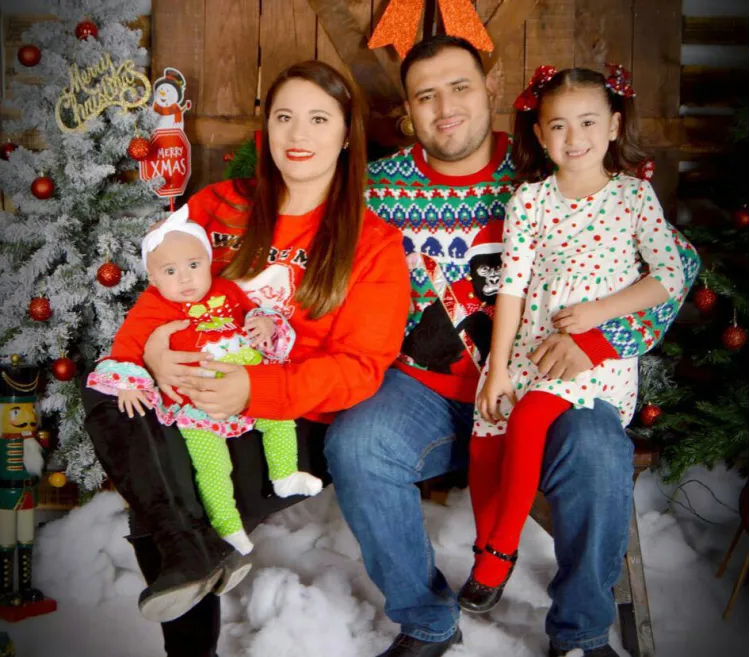 Familia González Moreno listos para disfrutar la Navidad