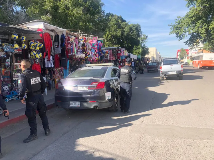 Vigilan elementos de PESP los comercios