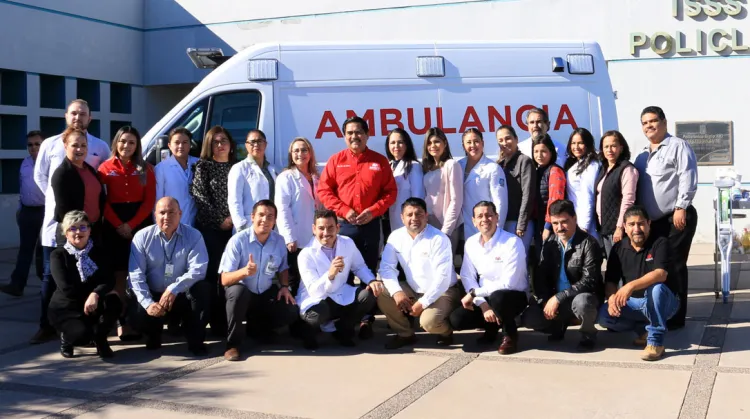 Entrega Isssteson ambulancias