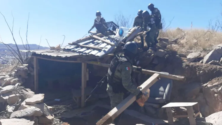 Desmantela Guardia Nacional “tiradero” en Colinas del Sol