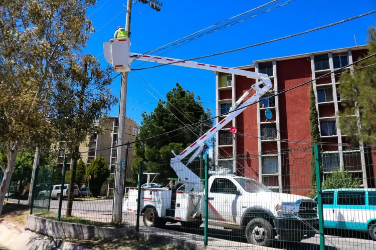 Mejoran alumbrado público en Fovissste II
