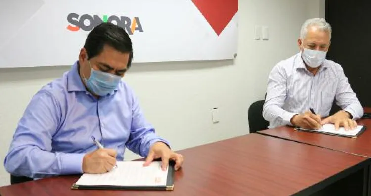 Firma Isssteson y SNTE Sección 54 convenio