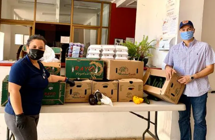 Donan empresas productos hortícolas