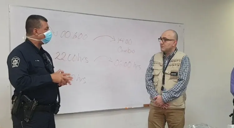 Protegen a policías municipales