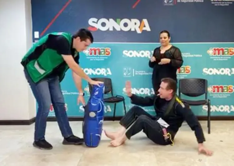 Imparte SSP taller de defensa personal