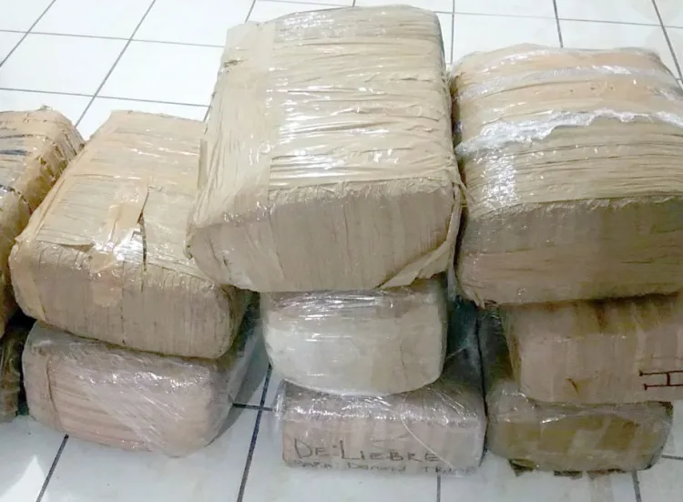 Localizan droga abandonada