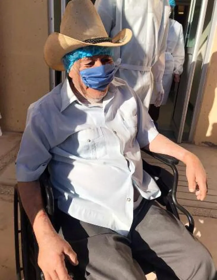 Se recupera adulto mayor de Covid-19