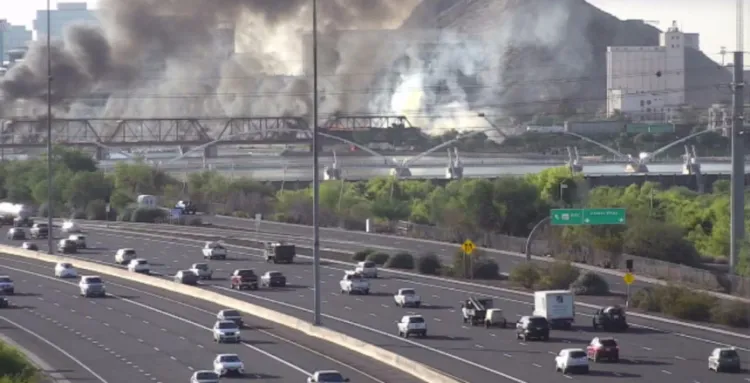 Descarrila tren de carga en Phoenix