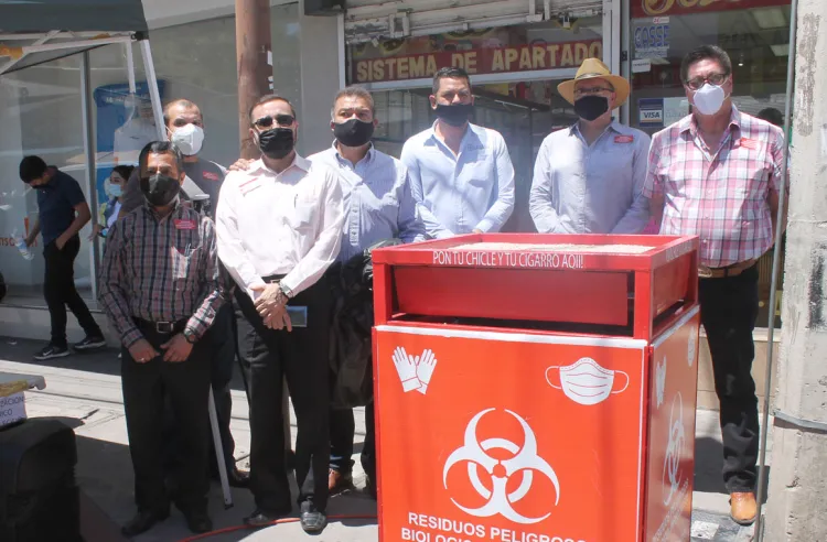Instalan contenedor para desechos