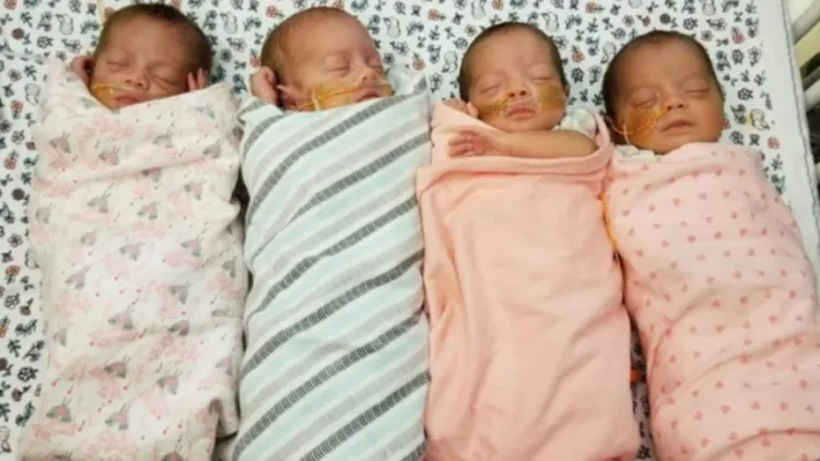 Da a luz a cuatrillizos en Phoenix