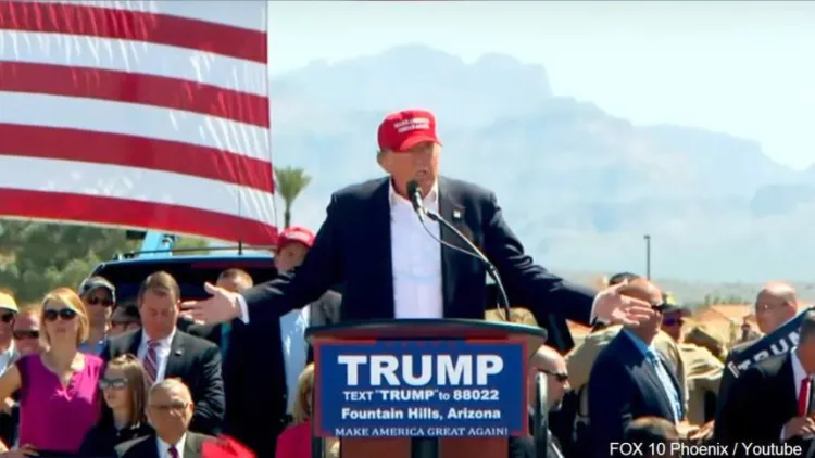 Anuncian visita de Trump a Arizona