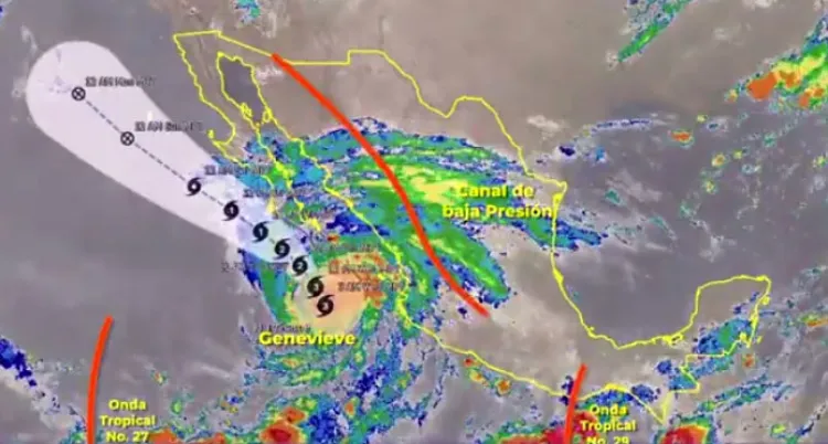 Pasa mayor riesgo de “Genevieve”
