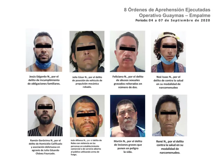 Operativo contra el crimen en Guaymas