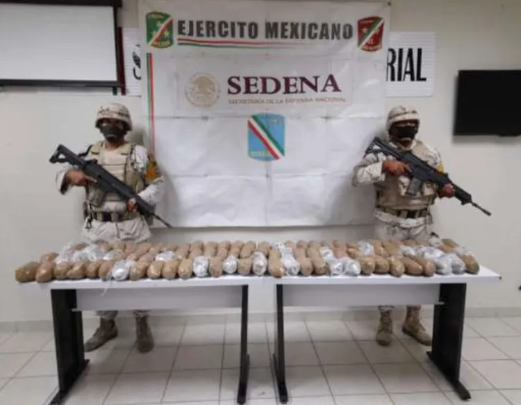 Decomisa Ejército 40 kilos de metanfetamina