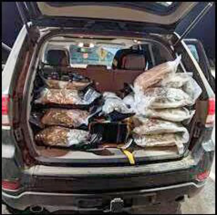 Detenido con droga envuelta como regalo