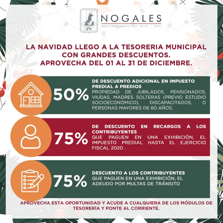 Amplía Tesorería el plazo para descuentos