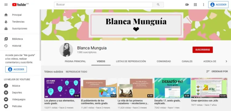 <b>Crea
maestra sonorense 

</b><b>exitoso canal de videos de matemáticas</b>