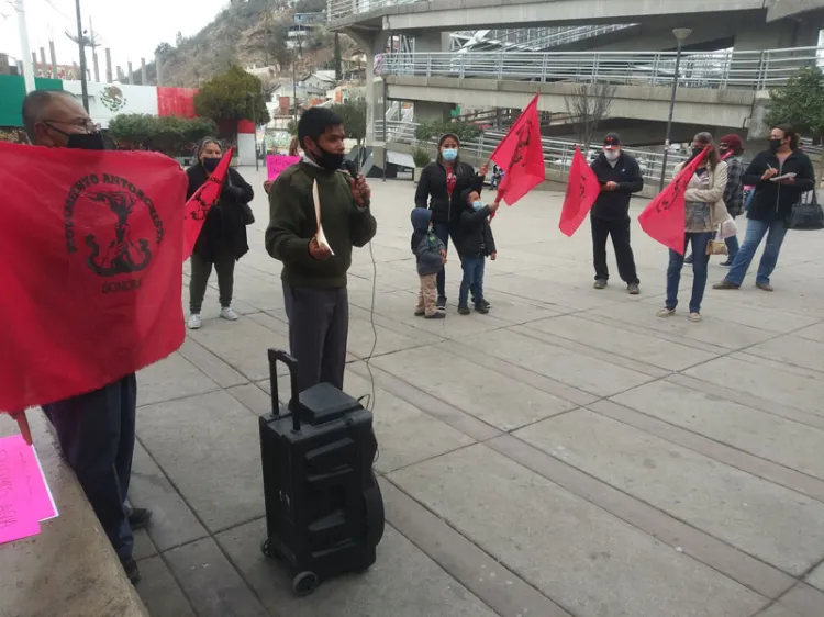 Llegan antorchistas a Nogales