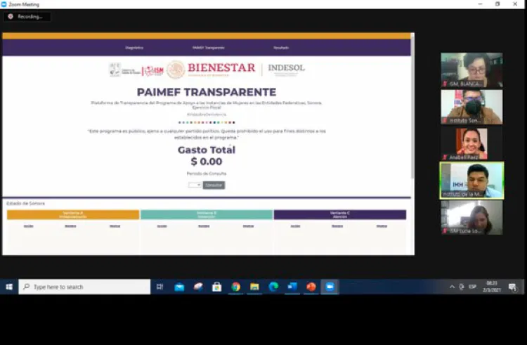 Presenta ISM Plataforma  PAIMEF Transparente