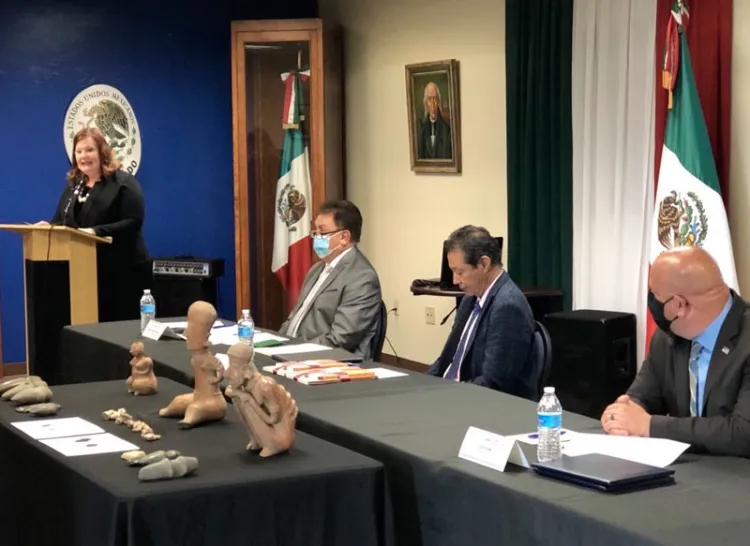 Agencia de Estados Unidos Devuelven piezas arqueológicas a México