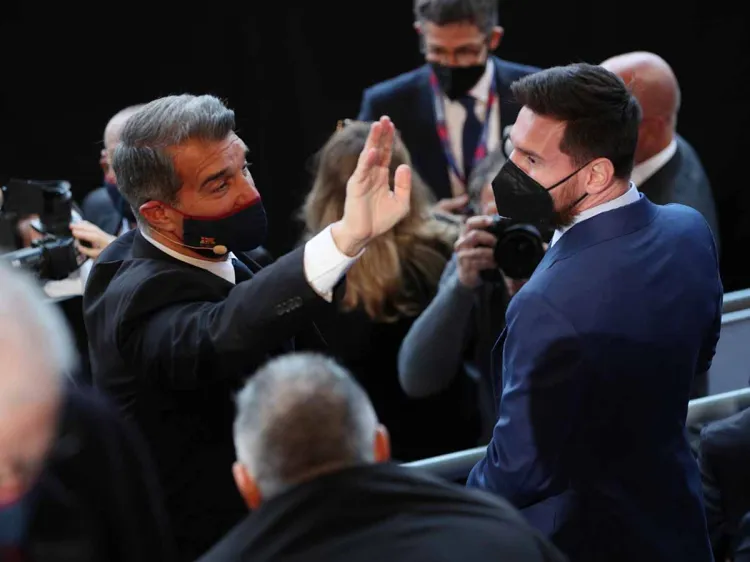 Laporta le habla claro a Messi: un proyecto ganador