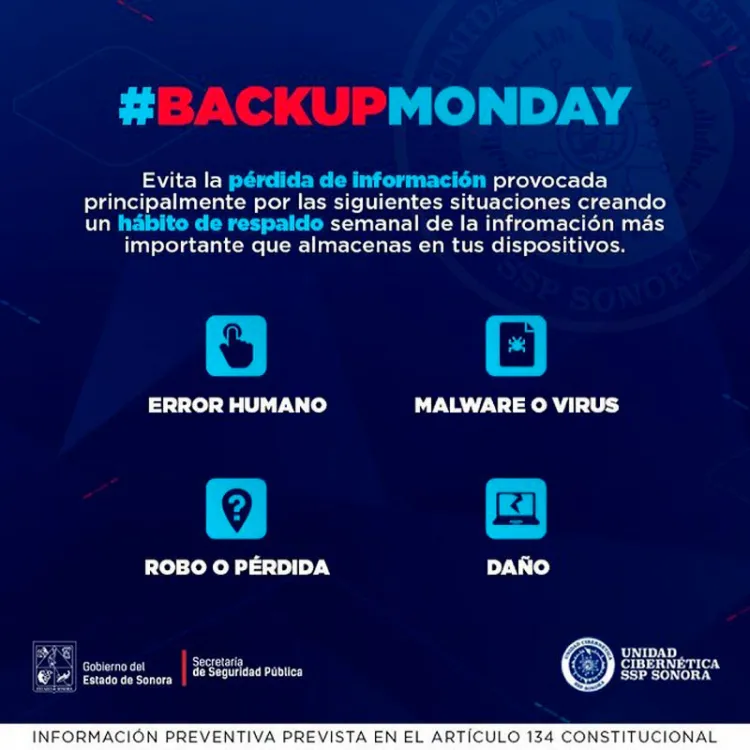 Llama SSP a respaldar datos frecuentemente