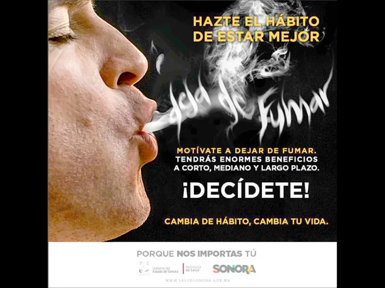 El 17% de los sonorenses fuma tabaco: Salud Sonora