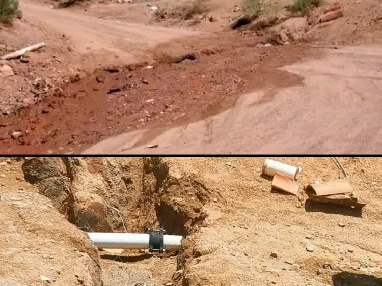 Afectan red de agua conexión irregular