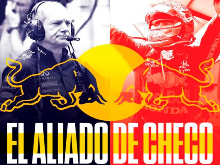 Apoyo fundamental; Checo destaca relación con Newey