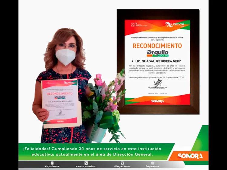 Reconoce CECyTE a su personal con 30 años