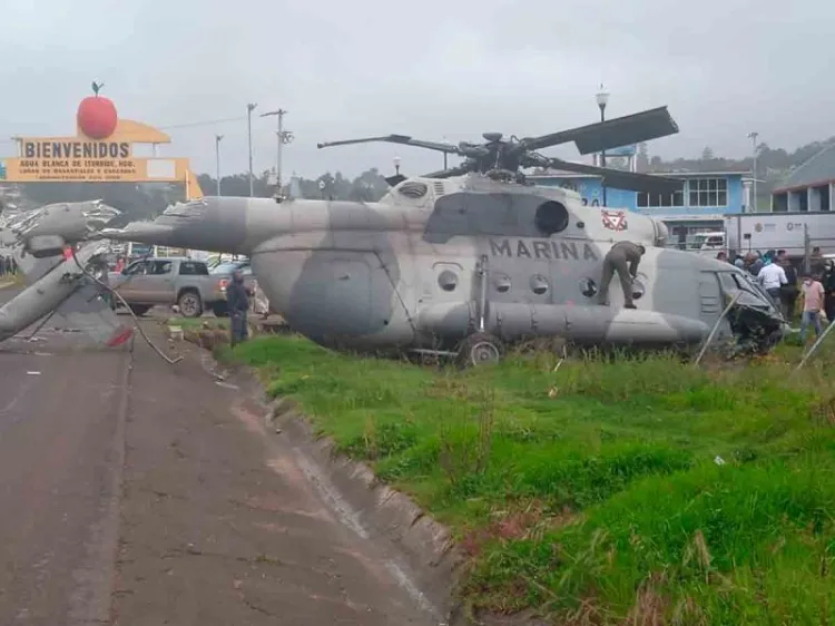 Se desploma helicóptero en el que viajaba Éric Cisneros, secretario de Gobierno de Veracruz