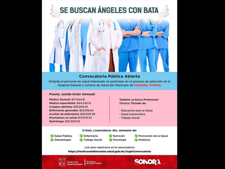 Busca SS Ángeles de bata para Centros de Salud de la entidad