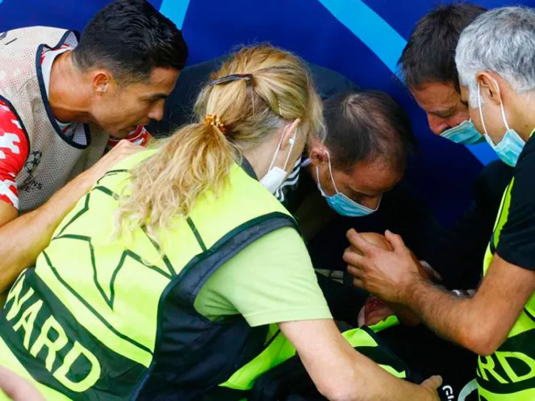 Cristiano Ronaldo ‘noqueó’ a guardia de seguridad