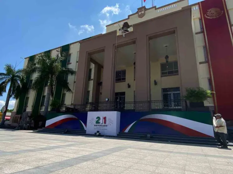 Cercan plaza de gobierno de Tamaulipas para el Grito de Independencia