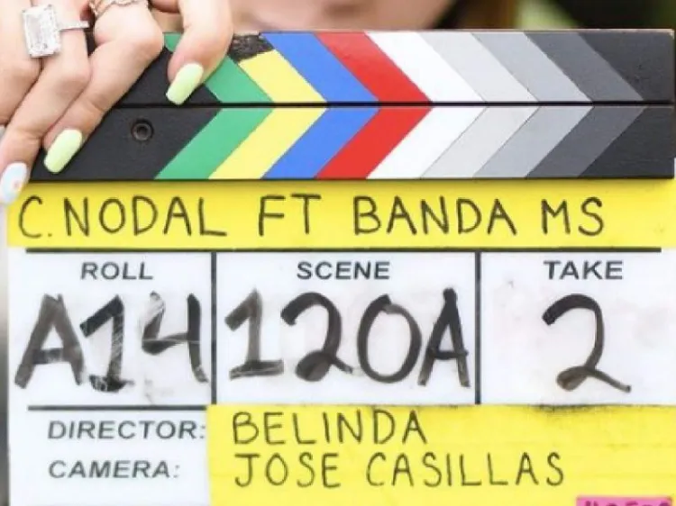 El romántico mensaje de Nodal a Belinda por dirigir video de La Sinvergüenza