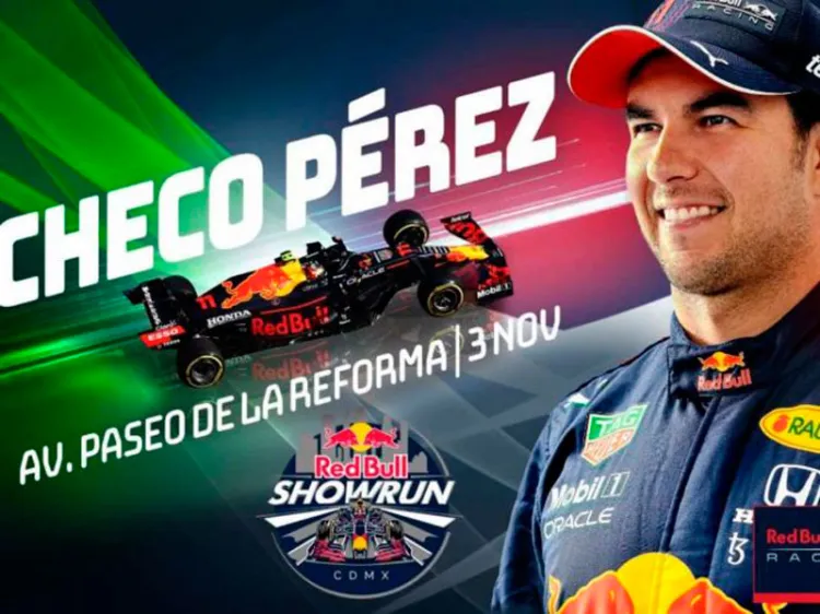 ‘Checo’ Pérez correrá su Red Bull en Reforma