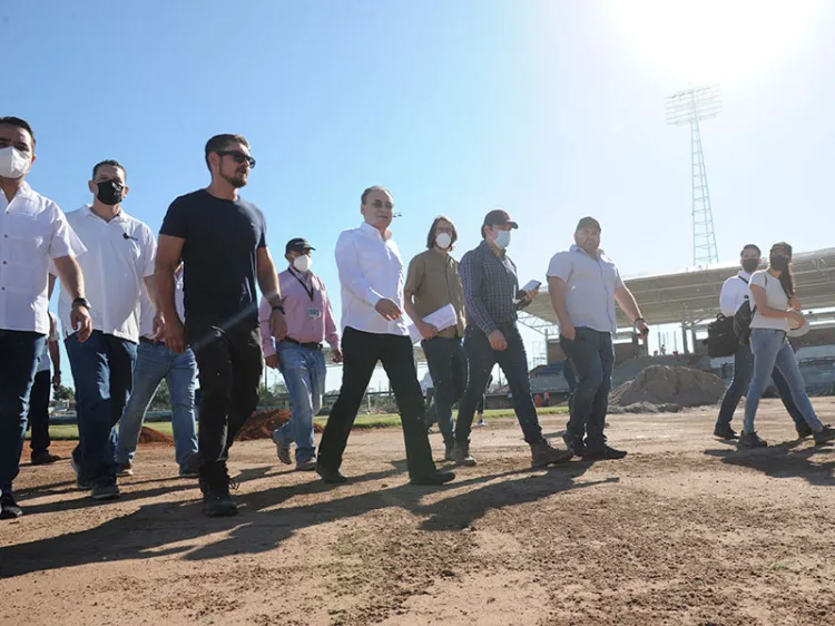 Supervisa ADM trabajos de estadio